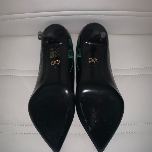 Dolce & Gabbana floral leather pumps - Picture 3 of 6